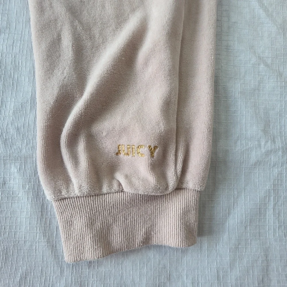 Juicy Couture Kids Velour Jogger Sweatpants Sz 12 Pink Gold Logo Soft balletcore